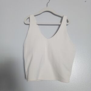 All in Motion White Crop Top